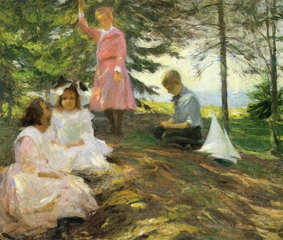 Quattro bambini a North Haven, 1903